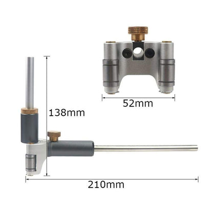 Woodworking Linear Arc Dual-purpose Scriber Ruler Parallel Line Drawing Tool Measuring Gauge DIY Multifunctional Woodworking Scribe Tools