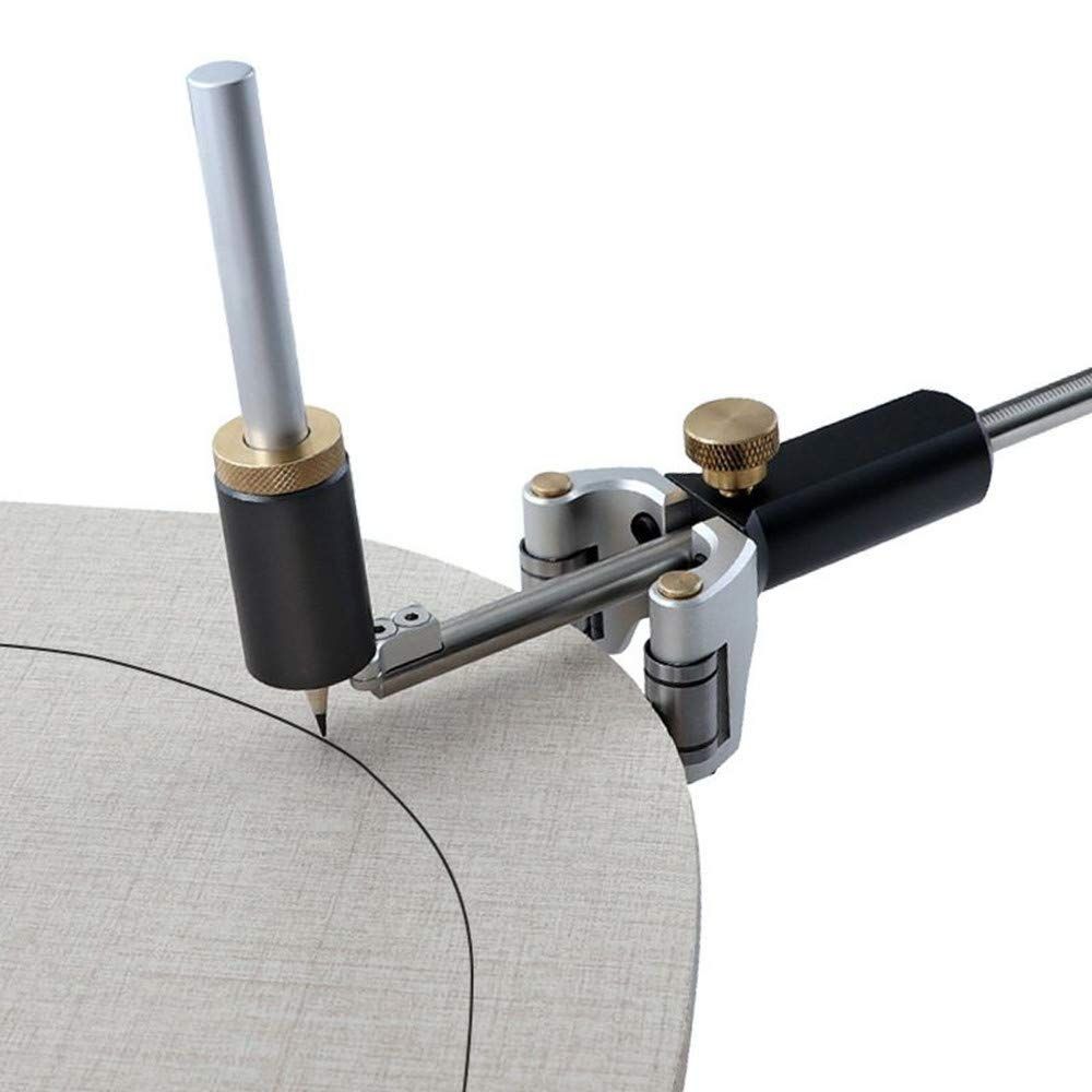 Woodworking Linear Arc Dual-purpose Scriber Ruler Parallel Line Drawing Tool Measuring Gauge DIY Multifunctional Woodworking Scribe Tools