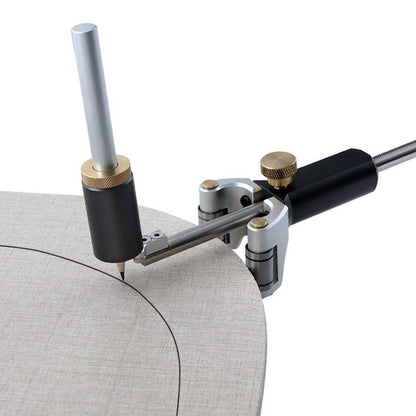 Woodworking Linear Arc Dual-purpose Scriber Ruler Parallel Line Drawing Tool Measuring Gauge DIY Multifunctional Woodworking Scribe Tools
