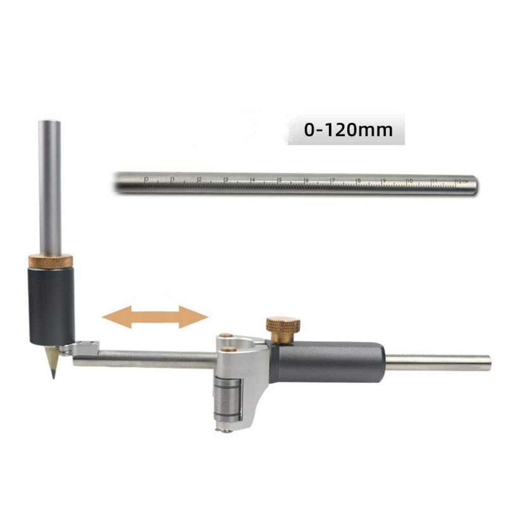 Woodworking Linear Arc Dual-purpose Scriber Ruler Parallel Line Drawing Tool Measuring Gauge DIY Multifunctional Woodworking Scribe Tools
