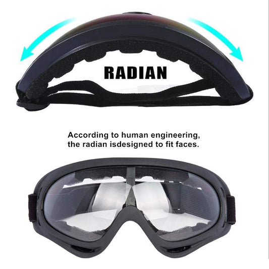 Motorcycle Goggles - Glasses - Dirt Bike ATV Motocross Anti-UV Adjustable Riding Offroad Protective Combat Tactical Military