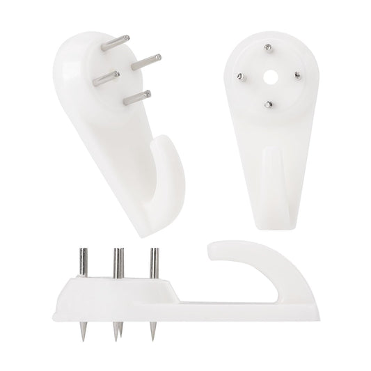 30pcs Concrete Wall Hooks, Non-Trace Picture Hanger for Wooden/Stucco/Plaster/Hard Wall, No Damage or Drilling Picture Hooks