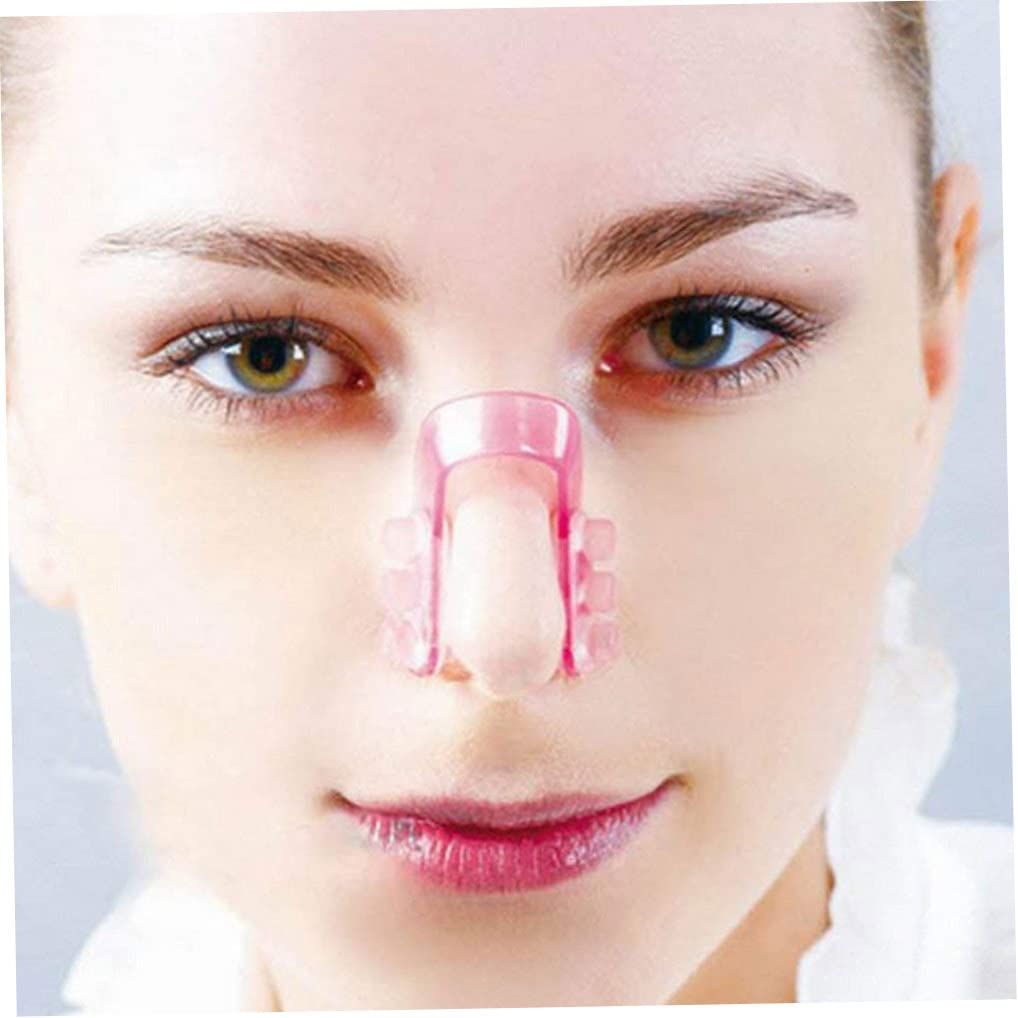 Nose Up Lifting Clips, Clip On Silicone Nose Lifter, Nose Shaper Painless Nose Bridge Straightening Clip for Women