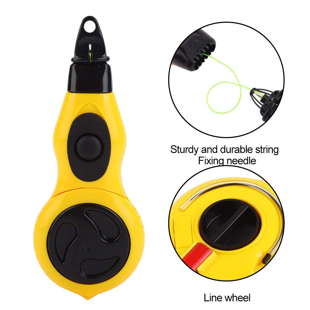 Marking Chalk Line, Carpenter's Mini Ink Marker, Chalk Box Auto Callback String Level Chalk Line Marker for Woodworking