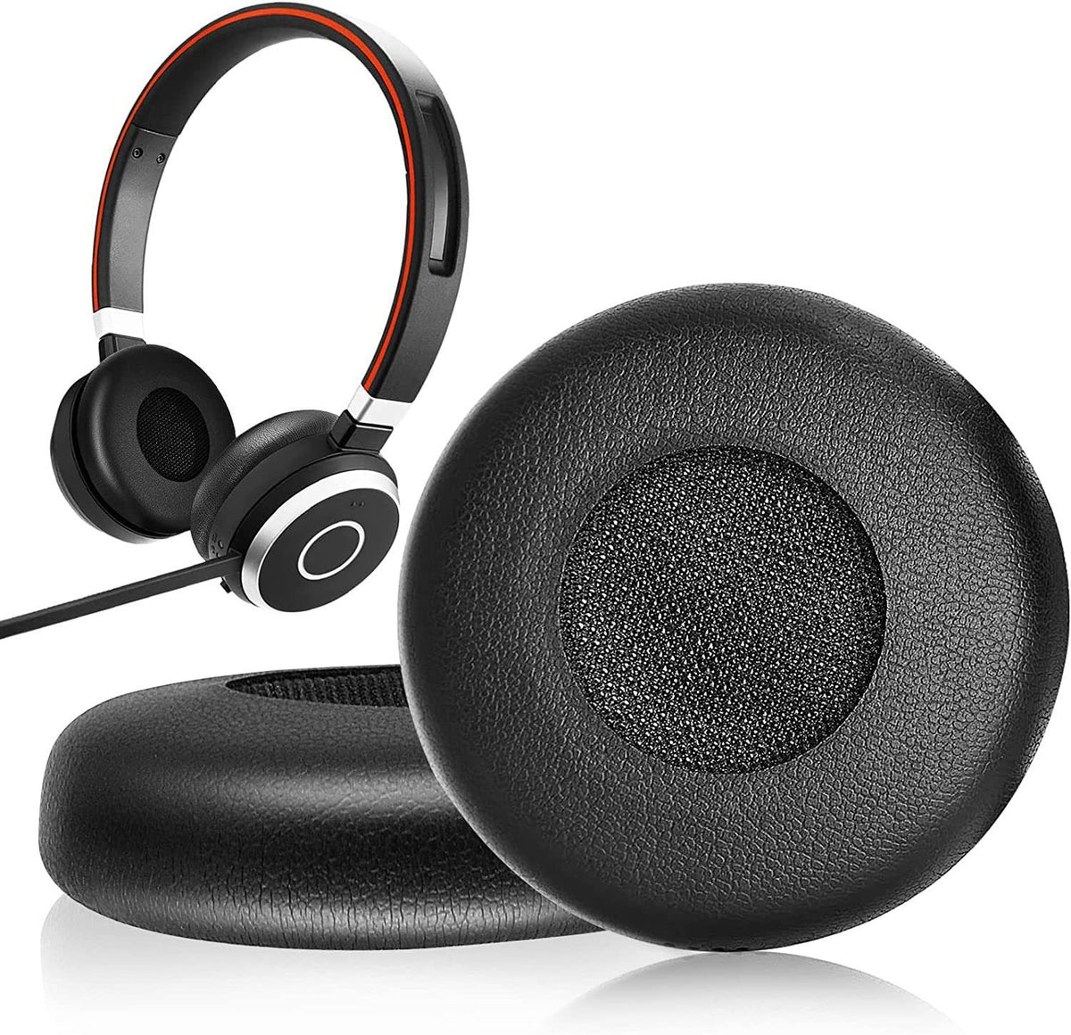 1 pairs Ear Pads Replacement Earpads Cover Cushions Compatible with Headset, All-Day Comfort Design, Memory Foam