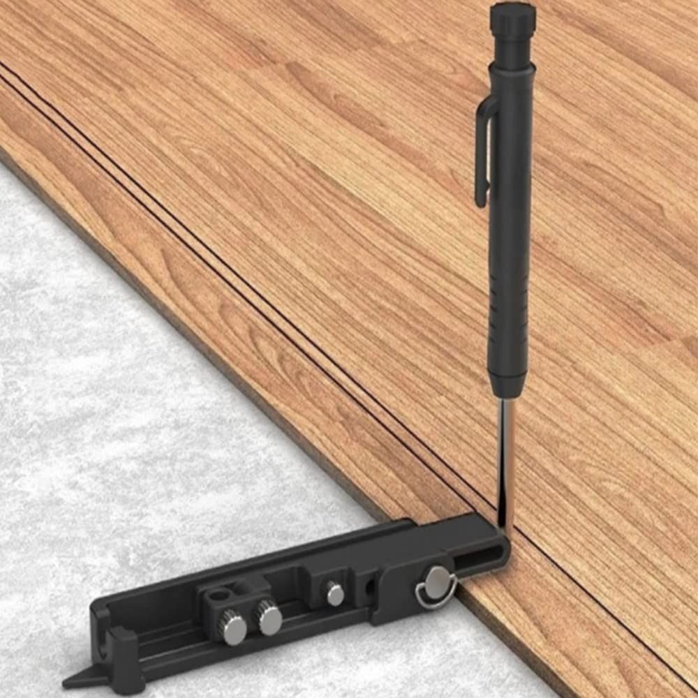 Multi-function Scribing Tool- Construction Pencil- Aluminum Alloy Scribe Tool with Deep Hole Pencil,DIY Woodworking Scribe Gauge