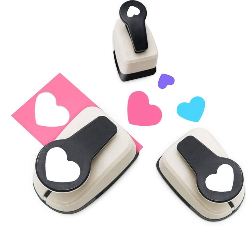 Heart Hole Punch,Heart Paper Punches for Crafts, Shaped Punch,9/16/25mm Set
