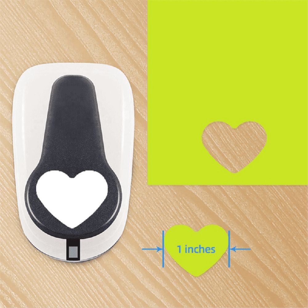 Heart Hole Punch,Heart Paper Punches for Crafts, Shaped Punch,9/16/25mm Set