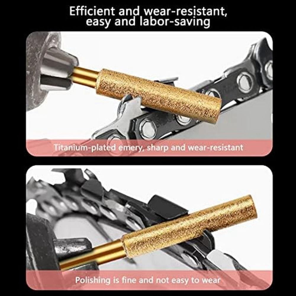 30Pcs Chainsaw Sharpener, 3 Size Chainsaw Sharpener Bits, for Chain Saw, (5/32inch, 3/16inch, 7/32inch)
