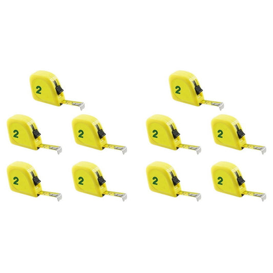 10X Yellow 2M 6FT Tape Meter Measuring Tape Scale Metal Capsule