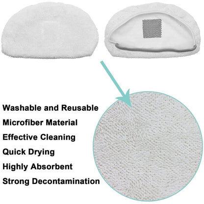10 Pack Steam Mop Replacement Pads for Bissell Powerfresh Steam Mop 1940 1806 1544 1440 2075 2685A 2814 Series, Model 19402 19404 19408 19409 1940A 1940F 1940Q 1940T 1940W B0006 B0017 2075A