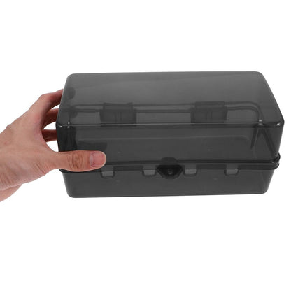 Outdoor Electrical Box Weatherproof Waterproof Power Distribution Box Black for Reliable Protection