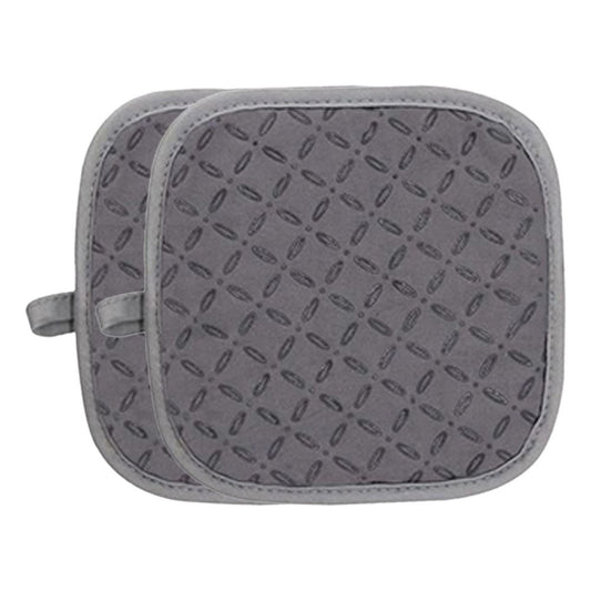 Non-Slip Silica Gel Heat Pads 2 Pack Double Layer Insulation for Hot Pots and Pans, Multi-Purpose Kitchen Protection Pads for , Pot Holders, Cooking, Baking, and Heat Resistant Surfaces