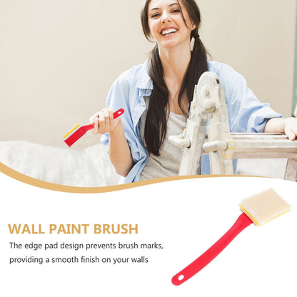 3Pcs Professional Wall Paint Edger Brush with Plastic Handle for Trim Edges
