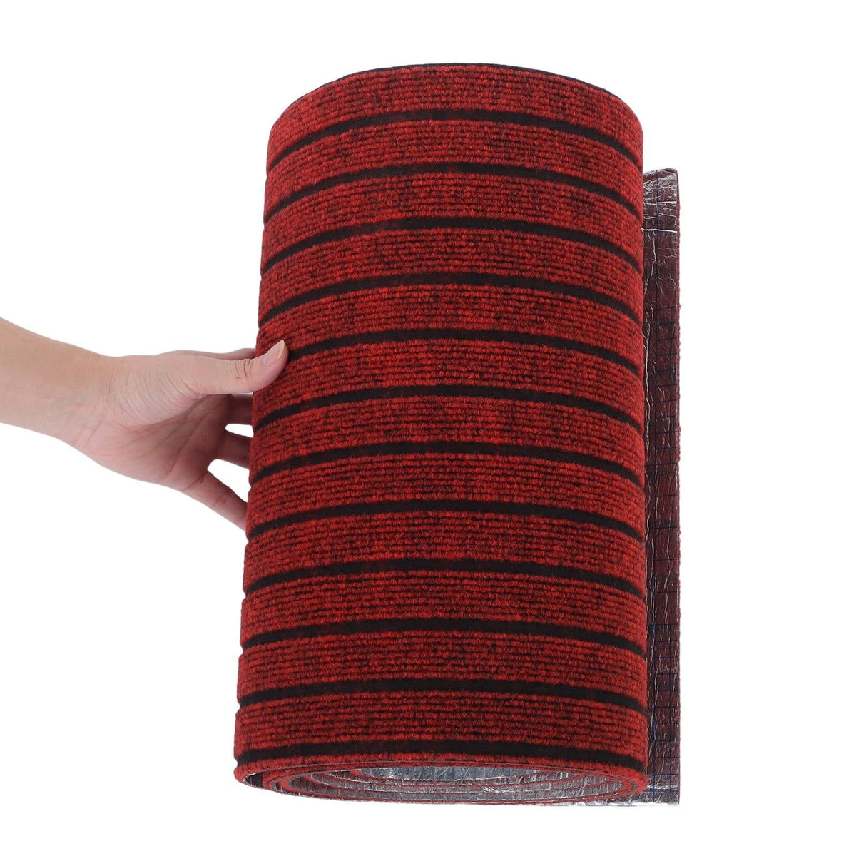 Non Slip Self Adhesive Carpet Roll Red Waterproof Floor Tiles for Stairs