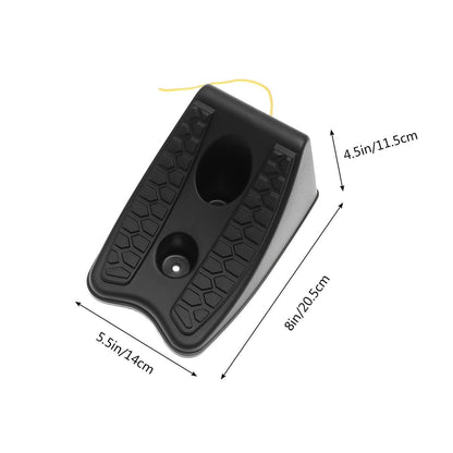 wheel chocks for rv trailer 2PCS Black Rubber Stop Block for Vehicle Stabilization