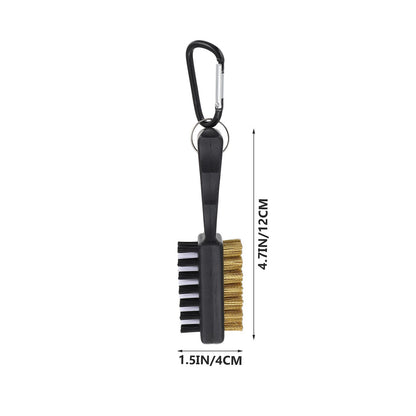 Double-Sided Golf Brush Cleaner with Scrubber for Golf and Grips