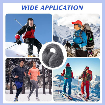 Foldable Ear Muffs Winter, Womens Winter Earmuffs Unisex Warm Knit Ear Warmers Ear Muff for Women Men