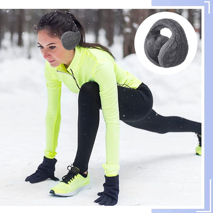 Foldable Ear Muffs Winter, Womens Winter Earmuffs Unisex Warm Knit Ear Warmers Ear Muff for Women Men