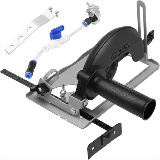 Angle Grinder Stand, 45° Adjustable Angle Grinder Holder Accessories Cover, 0-40mm Cutting Depth, Cutting Bracket,1 x Angle Grinder Cutting Stand 1 x Wrench 1 x Joint,As Shown