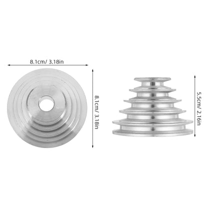 Aluminum Step Pulley Belt Wheel for Home Drill Press Replacement Accessory and Precise