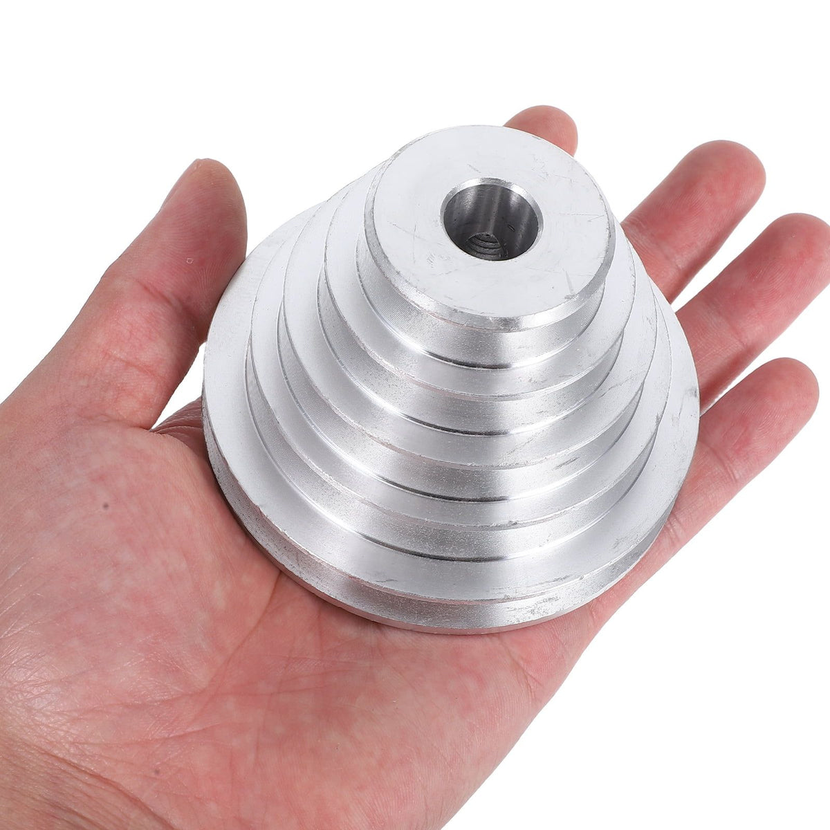 Aluminum Step Pulley Belt Wheel for Home Drill Press Replacement Accessory and Precise