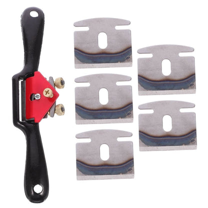Woodworking Hand Planer Tool Set with Alloy Steel Curved Formwork for Wood Carving and Shaping, 1 Piece