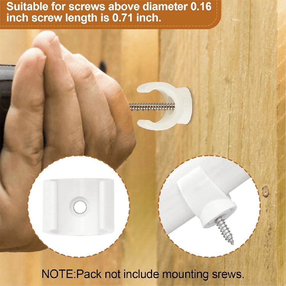 PEX Clips Pipe Clamp, 50Pcs 1/2 Inch Clamp for PVC Water Pipes and Tubing Hoses, Plastic U-Shaped Tools