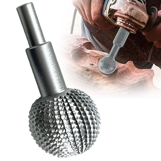 Sphere Rotary Burr Angle Grinder, Ball Gouge Angle Grinder Attachments Power Carving Tools for Wood Carving Grinding Polishing Engraving, 3.66Inches