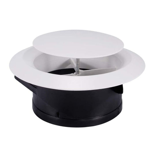 Adjustable 6Inch Round Vent Cover Adjustable Exhaust Vent Ducting Ventilation Grilles for Ceiling Wall Airflow Control