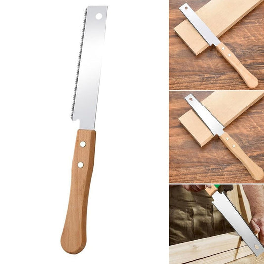 Japanese Hand Saw Edge Sided Pull Saw Flexible Blade Flush Cut Handle Wood Saw for Woodworking Tools