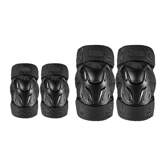 All-Around Knee and Elbow Protective Gear Set for Active Riders – Fall Cushioning, Abrasion-Resistant, Breathable Padding for Motorcycle, Skateboarding, Climbing