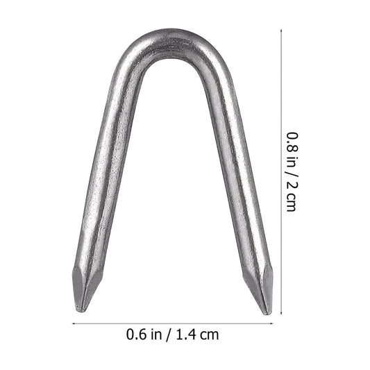 70 Pcs Rust-Resistant U Nails for Wood and Wire Fencing, Fixing Nails for Garden, Home, and Outdoor Projects