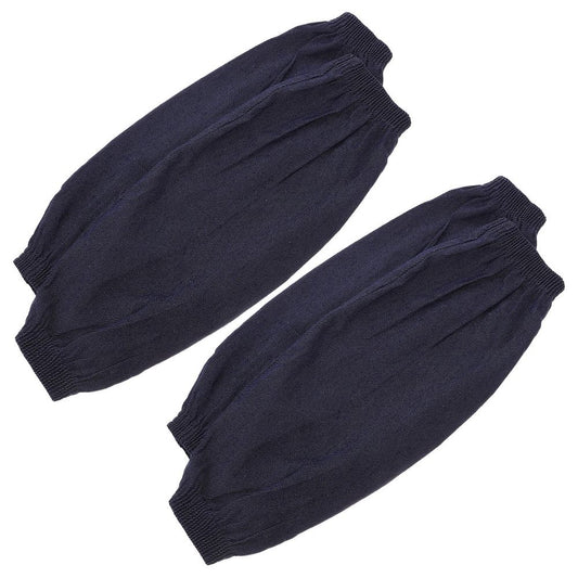 2 Pairs Thickened Denim Forearm Guard Sleeves Dark Protective Welding Sleeves for Work Safety