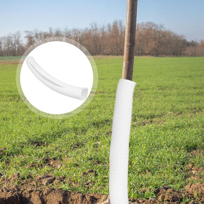 Tree Protectors White PP Material 6-Pack Tree Guards for Garden and Outdoor Plant