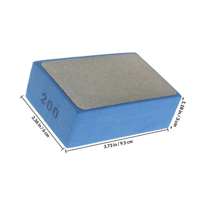 Versatile Tile Polishing Kit Blue Handheld Sanding Pad for Stone Concrete and Glass