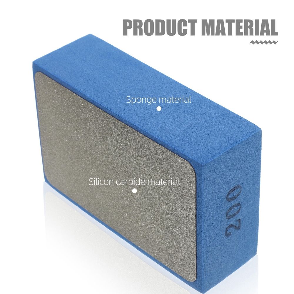 Versatile Tile Polishing Kit Blue Handheld Sanding Pad for Stone Concrete and Glass