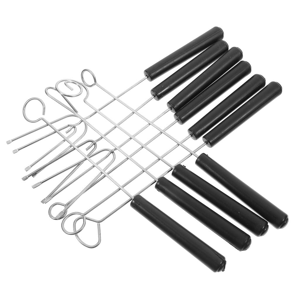 10Pcs Practical Design Candy Dipping Tools with Comfortable Handles for Fondue Use