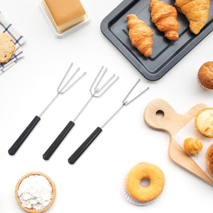 10Pcs Practical Design Candy Dipping Tools with Comfortable Handles for Fondue Use