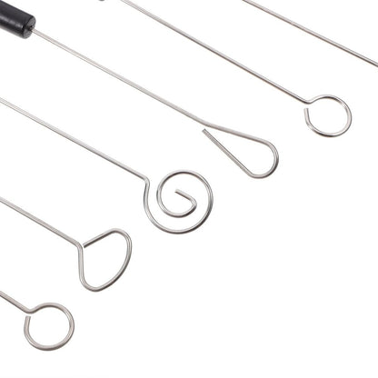 10Pcs Practical Design Candy Dipping Tools with Comfortable Handles for Fondue Use