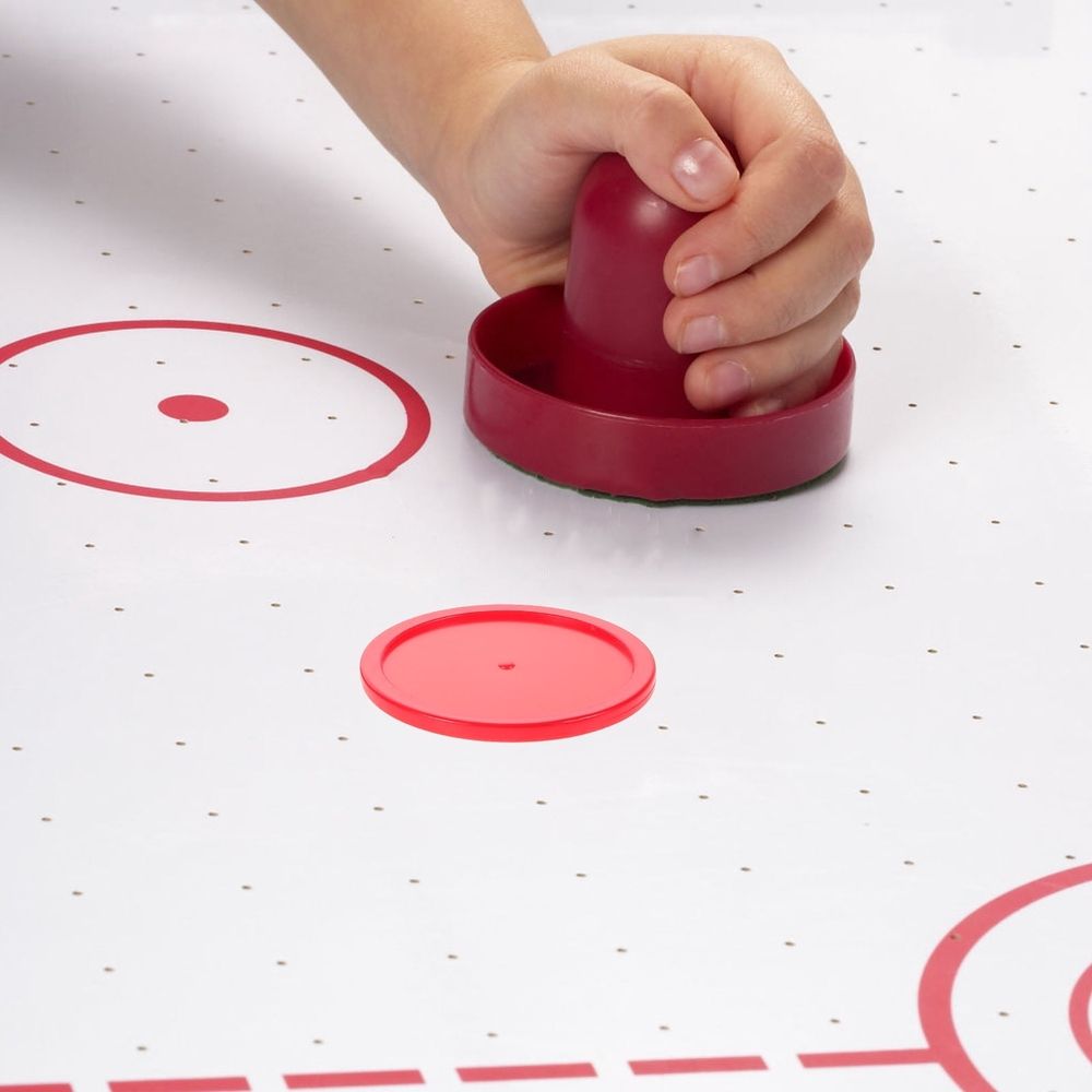 Red Plastic Ice Hockey Training Pucks 6-Pack for Wet Weather and Rainy Day Practice Sessions