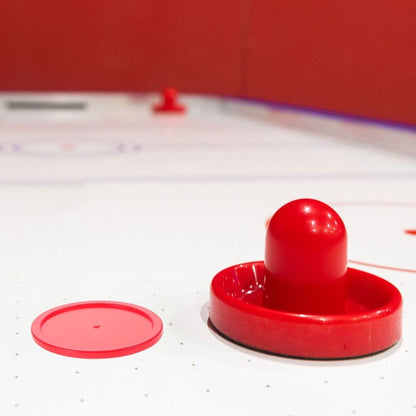 Red Plastic Ice Hockey Training Pucks 6-Pack for Wet Weather and Rainy Day Practice Sessions