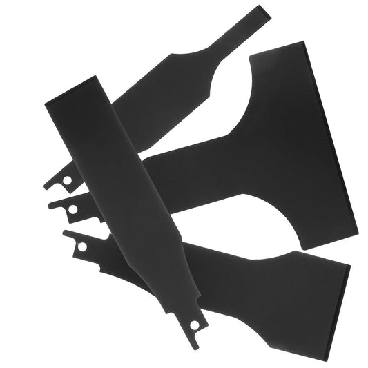 1Set Black Multi-Functional Reciprocating Saw Scraper Tool for Efficient Cleaning and Rust Removal
