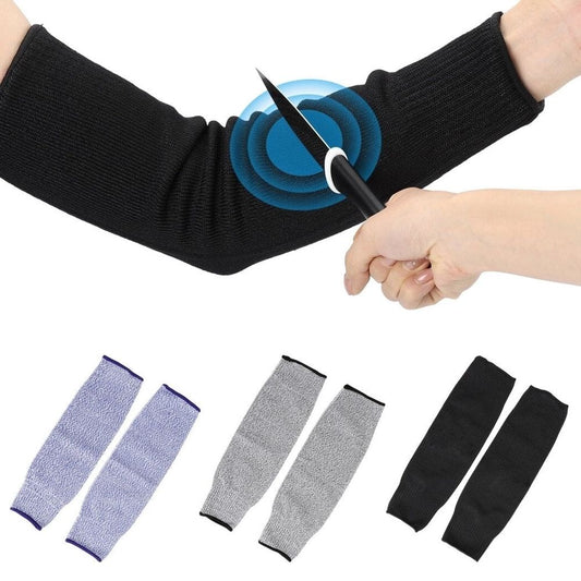 3 Pairs Cut-Resistant Arm Sleeves, 16" Slash-Resistant Arm Protectors, Breathable Arm Protective Covers, Forearm Safety Guards for Gardening Welding