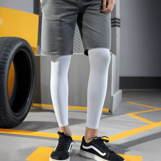 Sunlight Protection Leg Sleeves for Men and Women, High Elasticity Breathable Knee and Leg Compression Sleeves, 3 Pairs for Basketball, Running, Cycling, and Sports