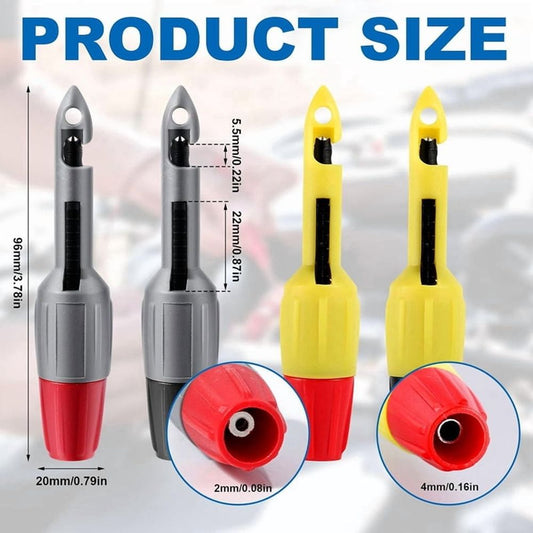4pcs Wire Piercing Probe Kit, 0.08in and 0.16in Insulation Puncture Wire Probe Piercing Clip Test Probe Tool