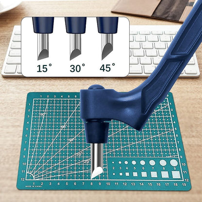 .Craft Cutting Tools Pen 360 Rotating Cutting Stainless Steel Craft Handheld Paper Cutting Tool With 3 Cutter Heads For Craft