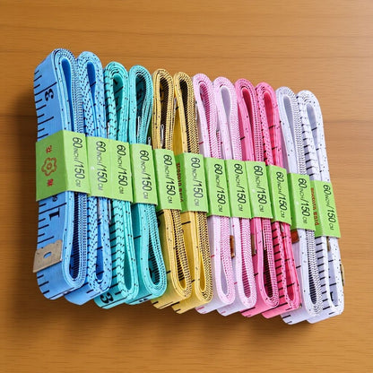 Cloth Measuring Tape with Retractable Button, Flexible Plastic Material for Sewing and Tailoring