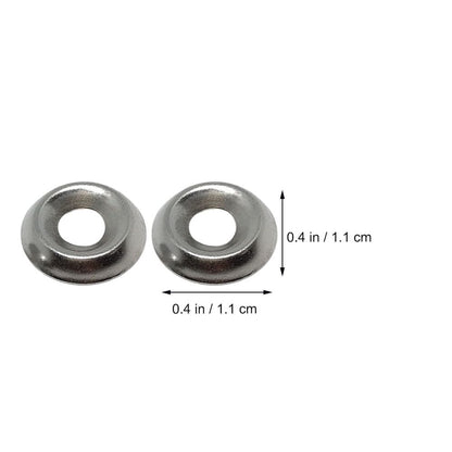 Stainless Steel Bolt Washers Shiny Corrosion-Resistant for Hardware 100Pcs