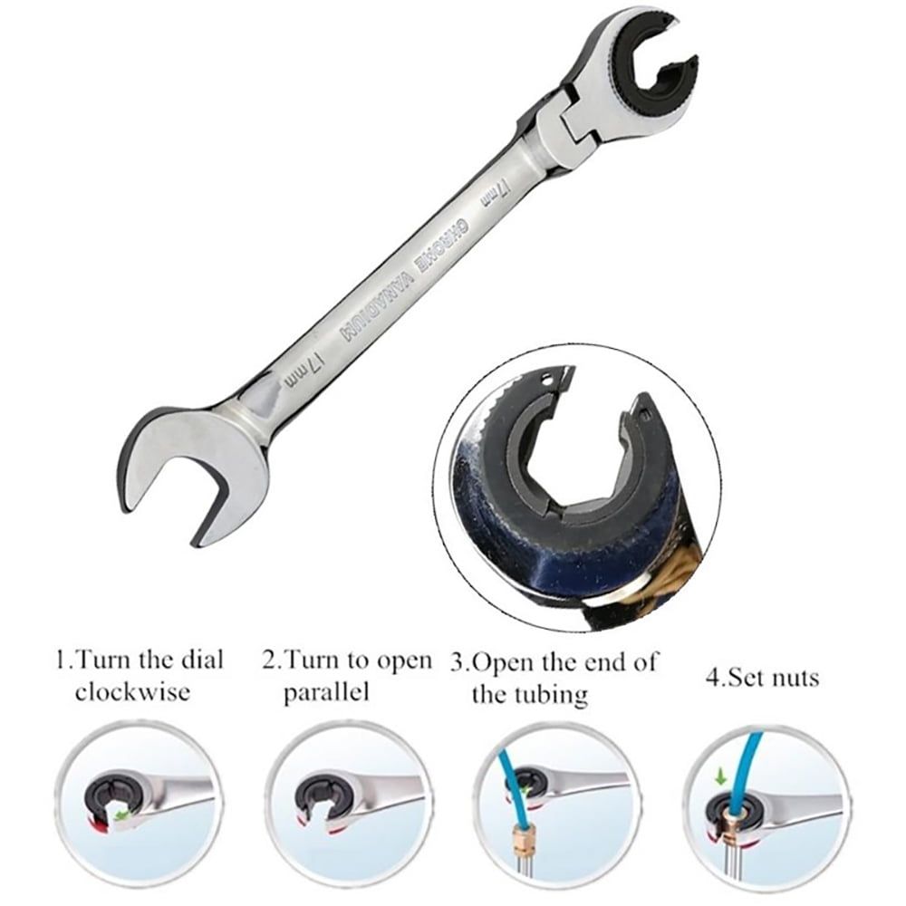 10 mm Flare Nut, Chrome Vanadium Steel Wrench